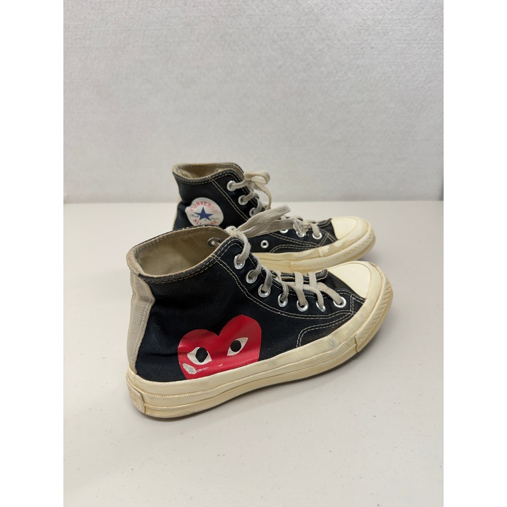 Converse x Comme des Garcons PLAY Chuck 70 High Top Black Heart Womens 7 Mens 5 - Picture 3 of 12
